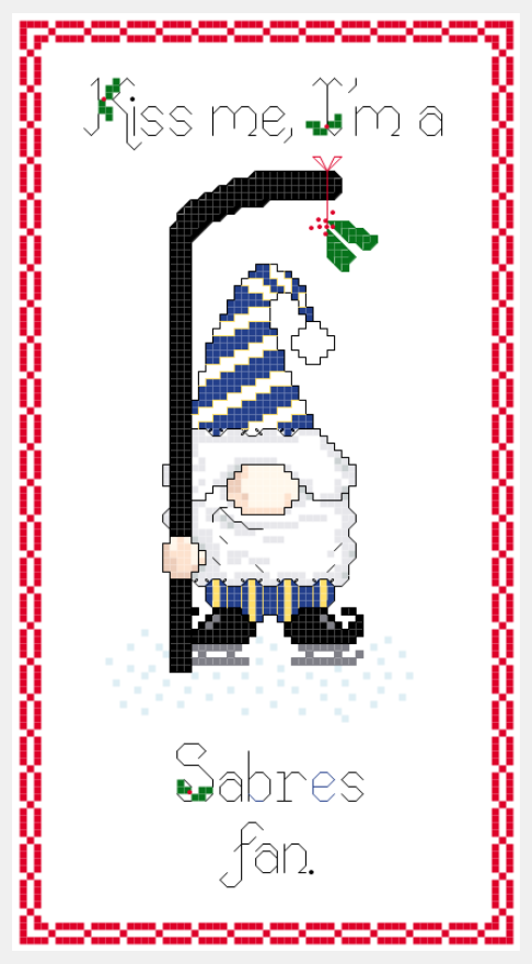 Christmas Gnome ~ Buffalo Sabres