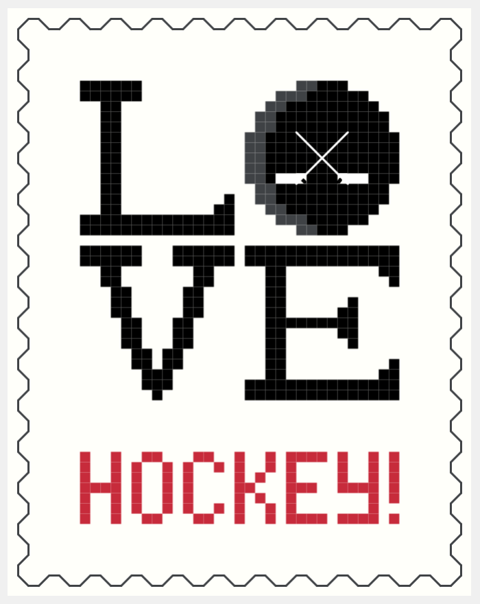 LOVE Hockey Stamp Mini Sampler