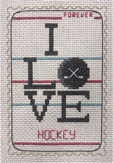 I LOVE Hockey Forever Stamp Mini Sampler