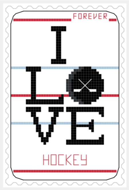 I Love Hockey Forever Stamp Mini Sampler