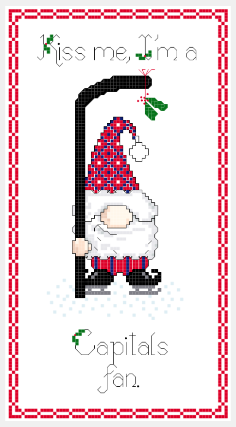 Christmas Gnome ~ Washington Capitals