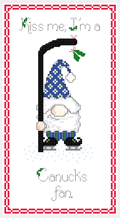 Christmas Gnome ~ Vancouver Canucks