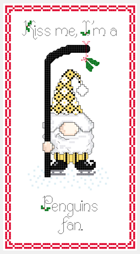 Christmas Gnome ~ Pittsburgh Penguins