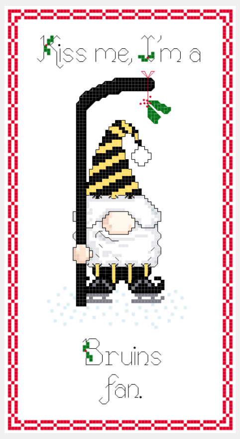 Christmas Gnome ~ Boston Bruins