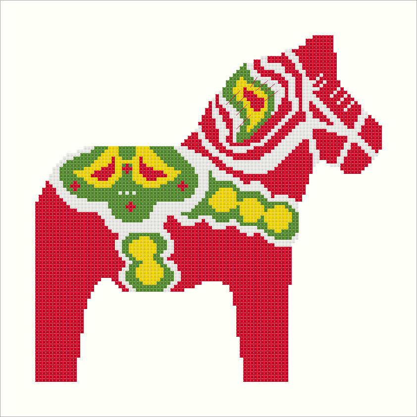 Red Swedish Dala Horse