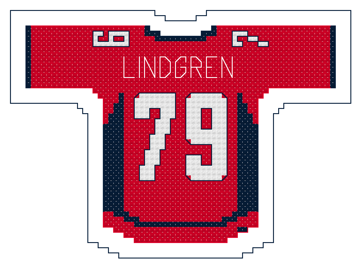 Charlie Lindgren Washington Capitals Home Jersey